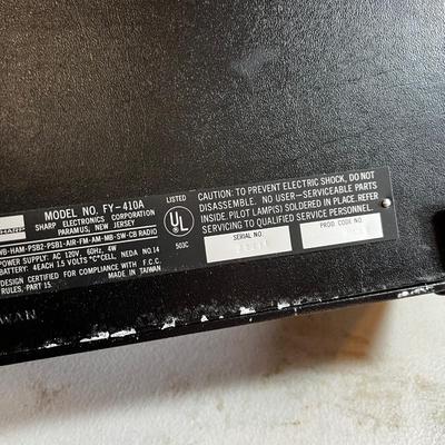 Sharp World Wide Receiver World Band Survivalist 