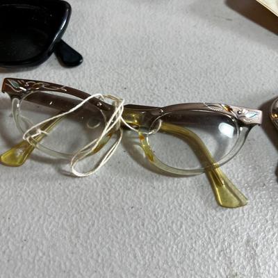 Vintage Sunglasses and Prescription Glasses with cases
