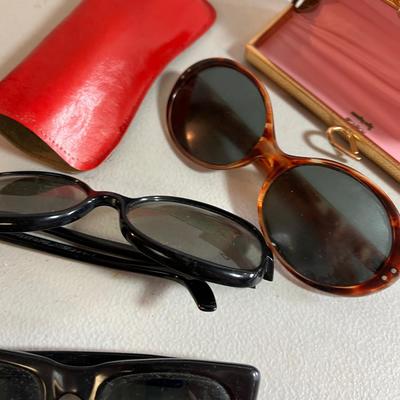 Vintage Sunglasses and Prescription Glasses with cases