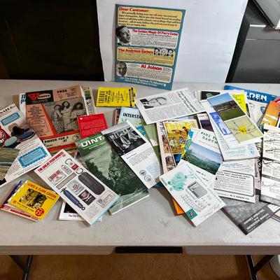 Vintage Map, Brochures, Postcards etc. 