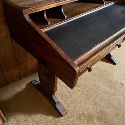 Trestle Style Desk with chair