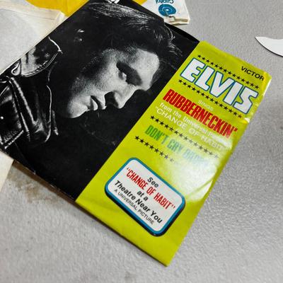 Stack of 45 Records, Holidays, Elvis, Nutcrackers etc. 