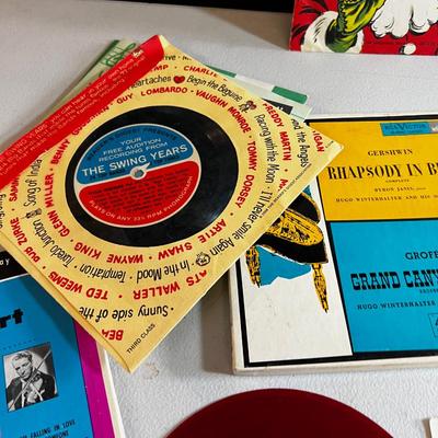 Stack of 45 Records, Holidays, Elvis, Nutcrackers etc. 