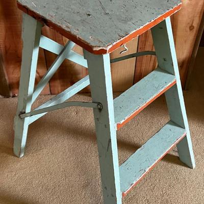 Cute Shabby Chic Mint 2 step Ladder
