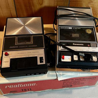 2 Vintage Cassette Recorders 