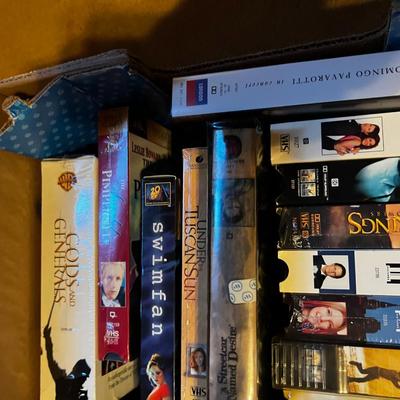 Box Full of VHS Tapes Movies; Lord of the Rings, etc.  