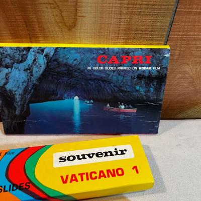 Souvenir Slides and View master Slides. 