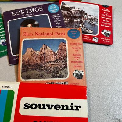 Souvenir Slides and View master Slides. 