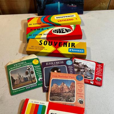 Souvenir Slides and View master Slides. 