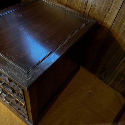 Mediterranean End Table with 4 Drawer