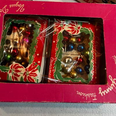 5 Boxes Vintage Ornaments 60's or Earlier