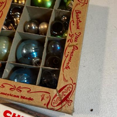 5 Boxes Vintage Ornaments 60's or Earlier