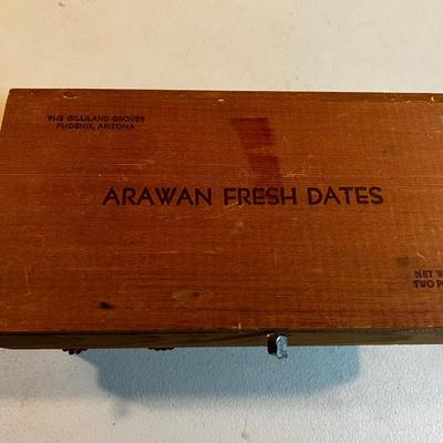 2 old Wood Boxes with Wood Ornaments