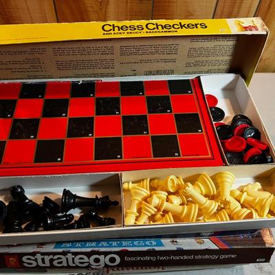 5 - Stratego, Chess, Checkers, Parcheesi, Aggravation