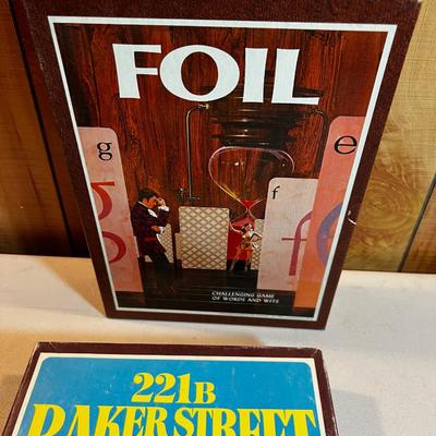 2 Strategy Games: Foil & 221 B Bakers Street 