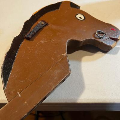 Giddy Up Cowboy ~ 2 Wooden Horse's 