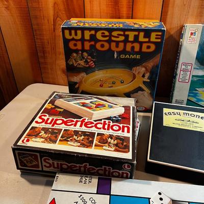 5 Board Games: Bermuda Triangle Monopoly, Perfection. Etc.