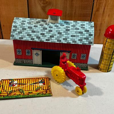 Old Tin Barn Toy