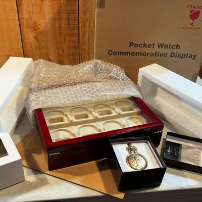 Pocket Watch with Commemorative Display with 1 Pocket Watch