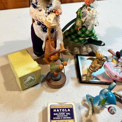 Miniatures; Dolls, Dogs, Cates. Etc. 