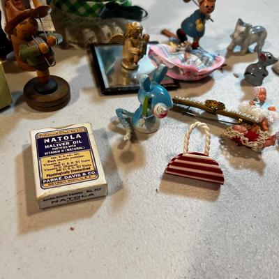 Miniatures; Dolls, Dogs, Cates. Etc. 