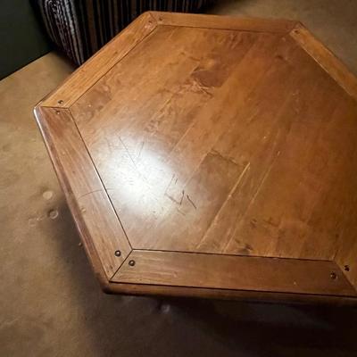 Maple Hexagon Table from Ethan Allen