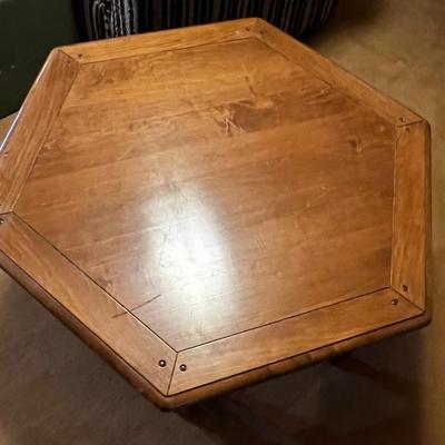 Maple Hexagon Table from Ethan Allen