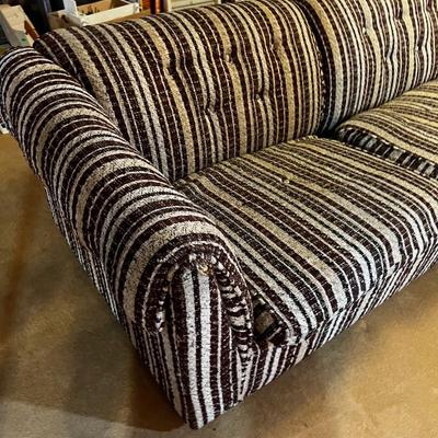 Hide-A-Bed SOFA Brown Cream TWEED 