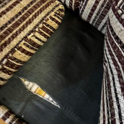 Hide-A-Bed SOFA Brown Cream TWEED 