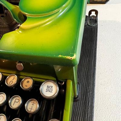 Royal Model 'P' Green Enamel Portable Typewriter