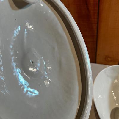 White Soup Tureen plus Ladle 