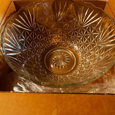 Punch Bowl Set with Ladles and 8 Cups 