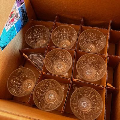 Punch Bowl Set with Ladles and 8 Cups 