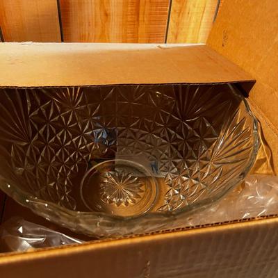 Punch Bowl Set with Ladles and 8 Cups 