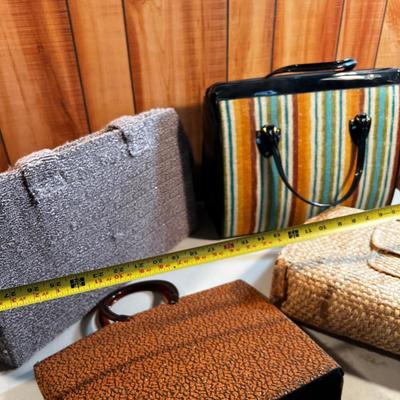 BAGS; Knitting, Vintage, Carpet 