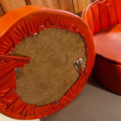 2 VINTAGE Orange Booster Seats