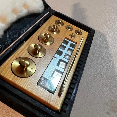 Weight Set in Case for Balance Scale