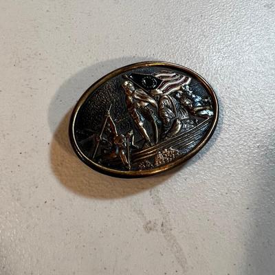 Washington Crossing the Delaware Belt Buckle