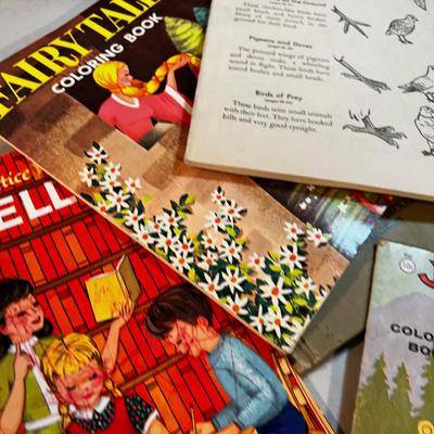 Vintage Magazines & coloring Books. 