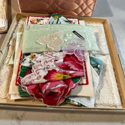 VINTAGE Hanky Pile 