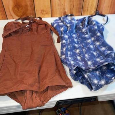 These are your grandmothers -- 2 - One Piece Swimming suits. 