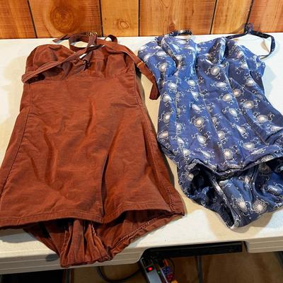 These are your grandmothers -- 2 - One Piece Swimming suits. 