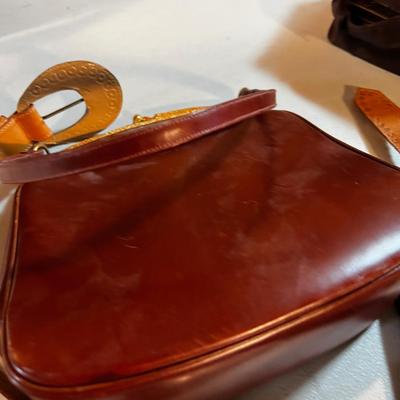 Belts and Purses with a Vintage Harrods Bag