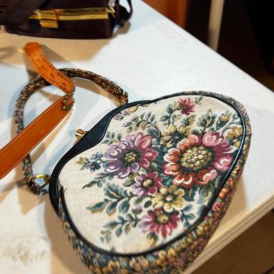 Belts and Purses with a Vintage Harrods Bag