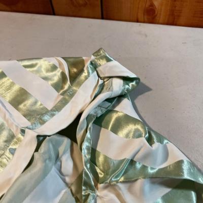 Adorable!  Silk Pajamas for the Skinny Gal by Elain Sklar Mint Color Stripped