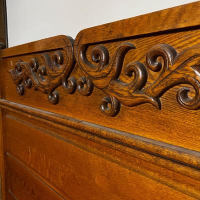 Victorian Oak Wood BED 