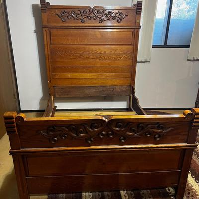 Victorian Oak Wood BED 