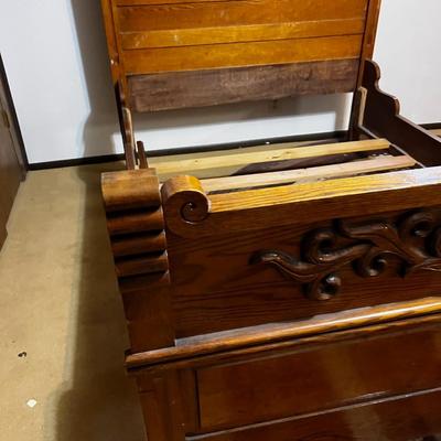 Victorian Oak Wood BED 