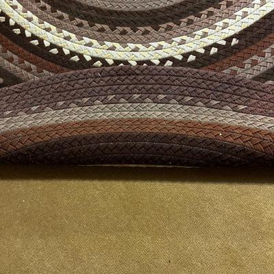 Braided Rug Browns 