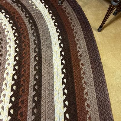 Braided Rug Browns 